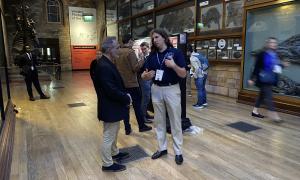 JANUS members at poster session.  Presenting and discussing posters. 